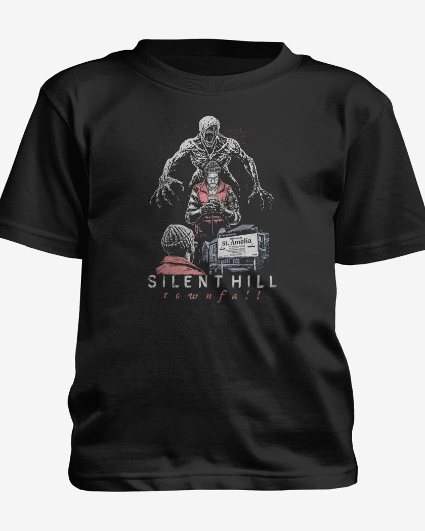 Polera de niño Negro de SILENT HILL Townfall