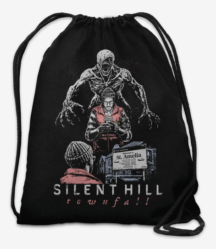 Mochila Negro de SILENT HILL Townfall
