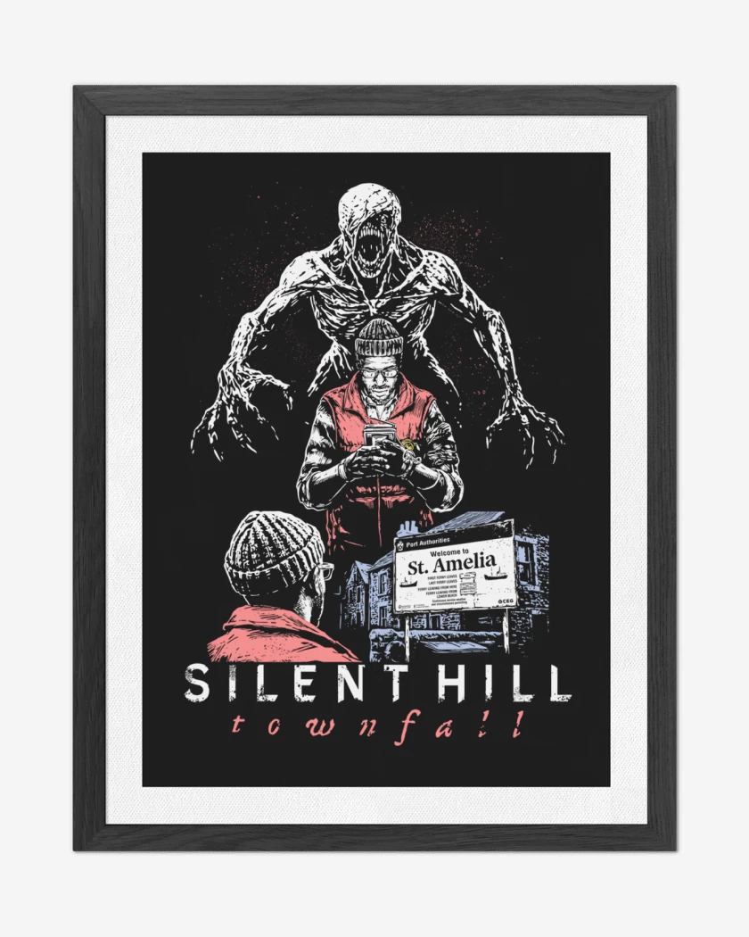 Cuadro decorativo Negro de SILENT HILL Townfall