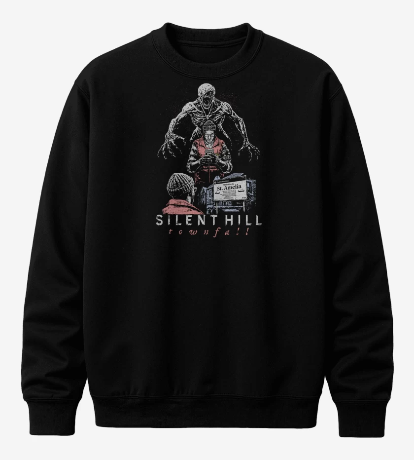 Poleron polo Negro de SILENT HILL Townfall