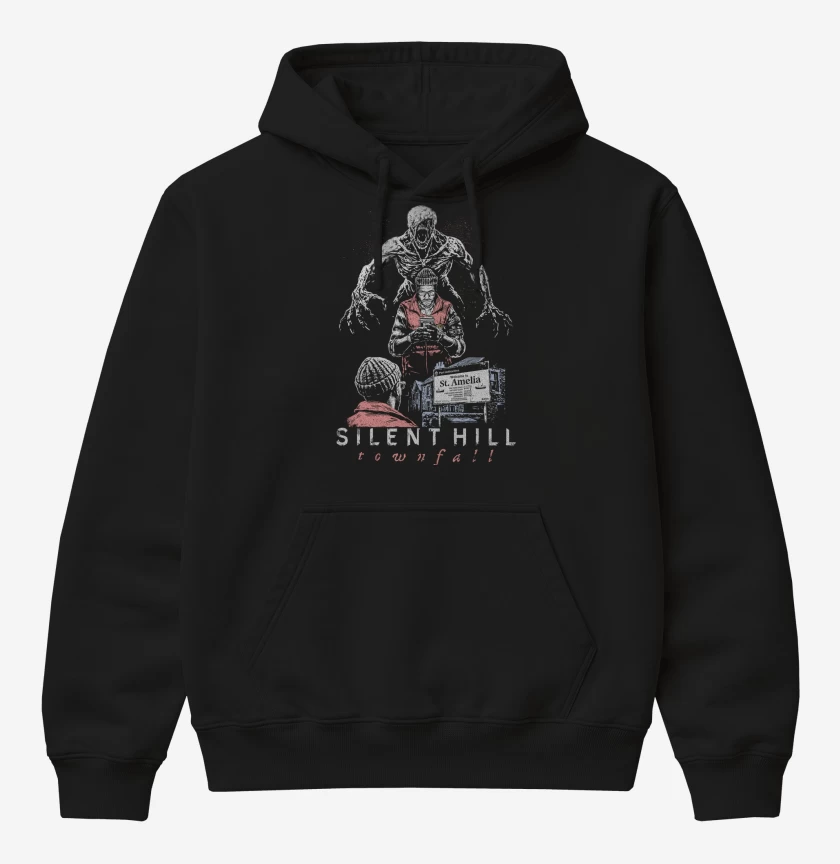 Poleron Canguro básico Negro de SILENT HILL Townfall
