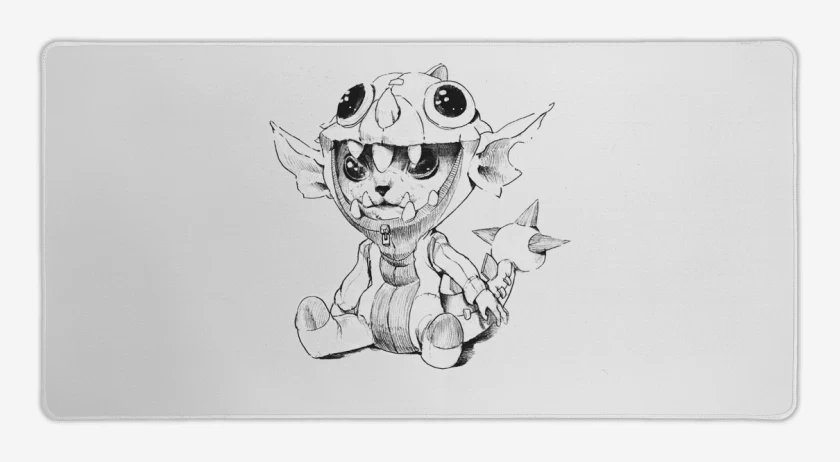 Mouse pad Gamer Blanco de Monito