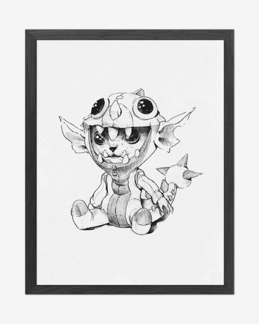 Cuadro decorativo Blanco de Monito