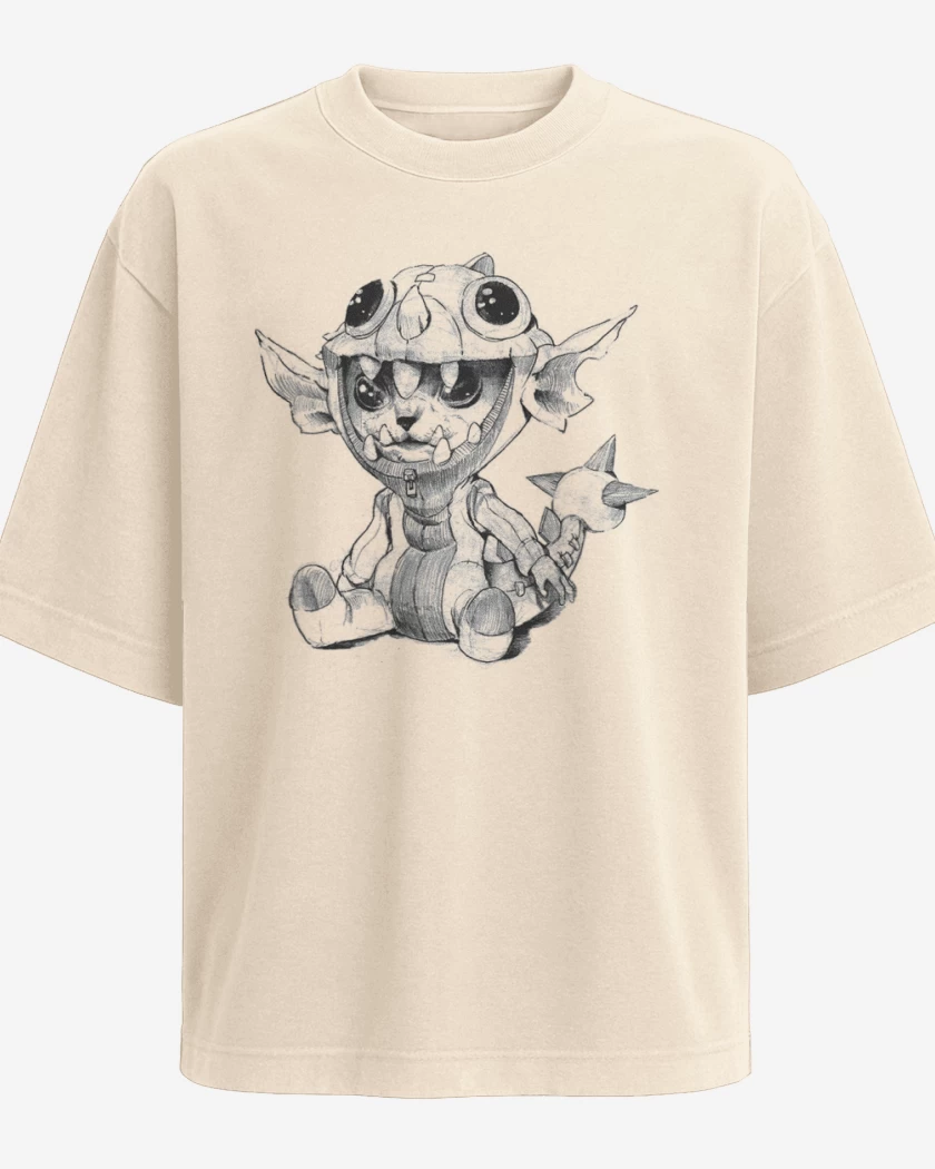 Polera Oversize Beige de Monito