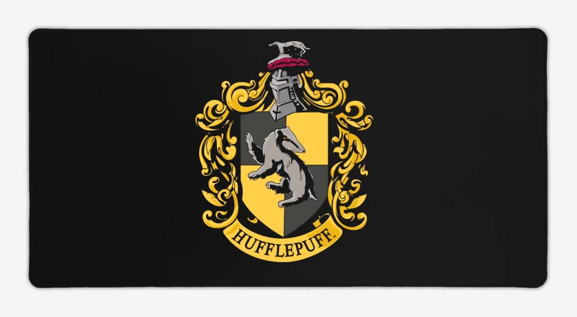 Mouse pad Gamer Negro de Escudo Huffle