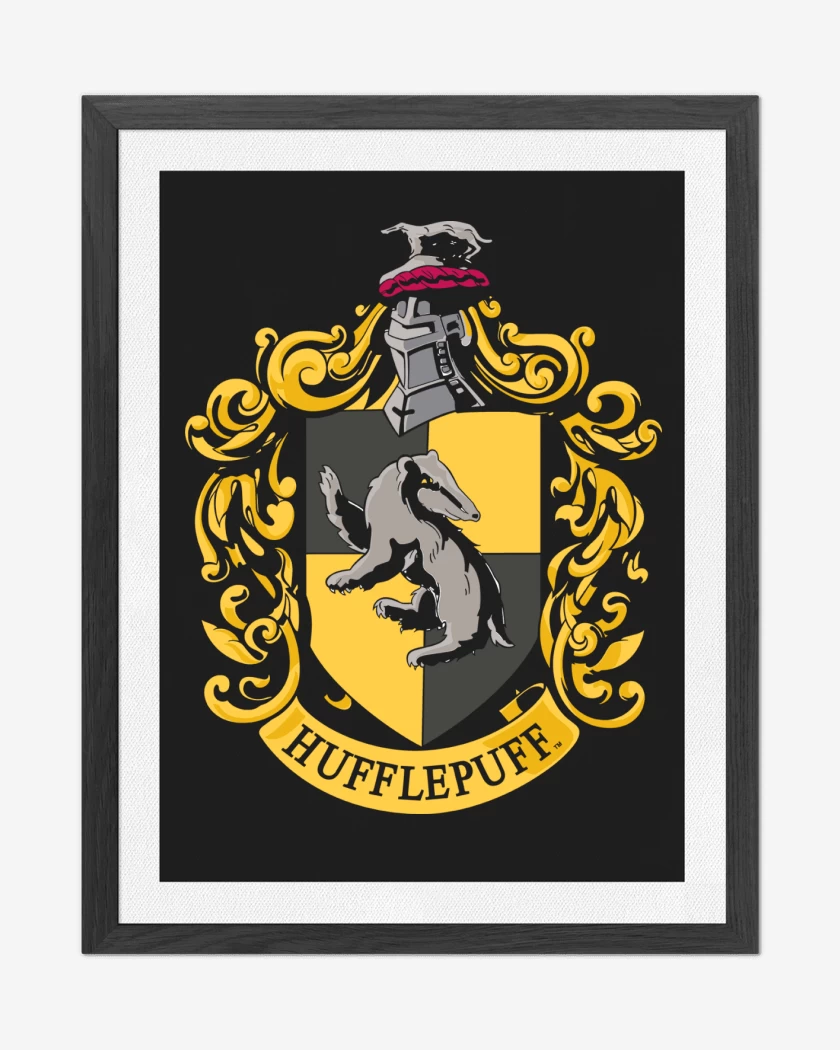 Cuadro decorativo Negro de Escudo Huffle