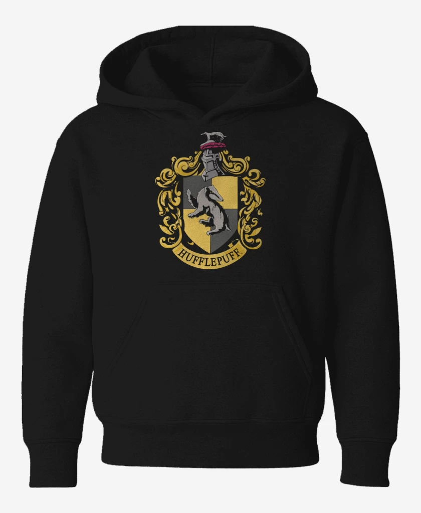 Poleron de niño Negro de Escudo Huffle