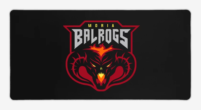 Mouse pad Gamer Negro de Balrogs