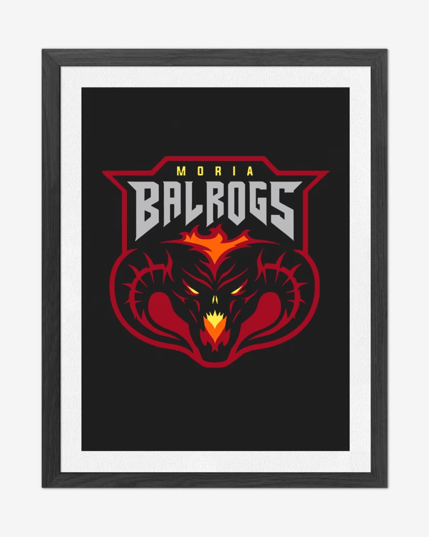 Cuadro decorativo Negro de Balrogs
