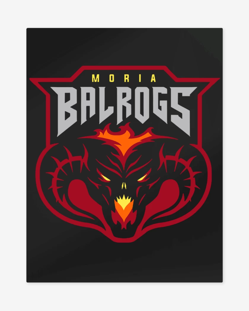 Print metalico Negro de Balrogs