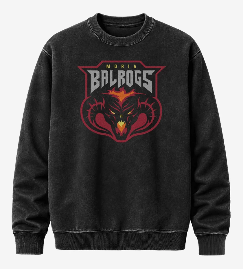 Poleron Polo Acid Wash Negro de Balrogs