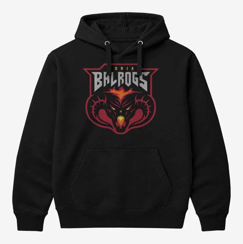 Polerón Canguro Negro de Balrogs