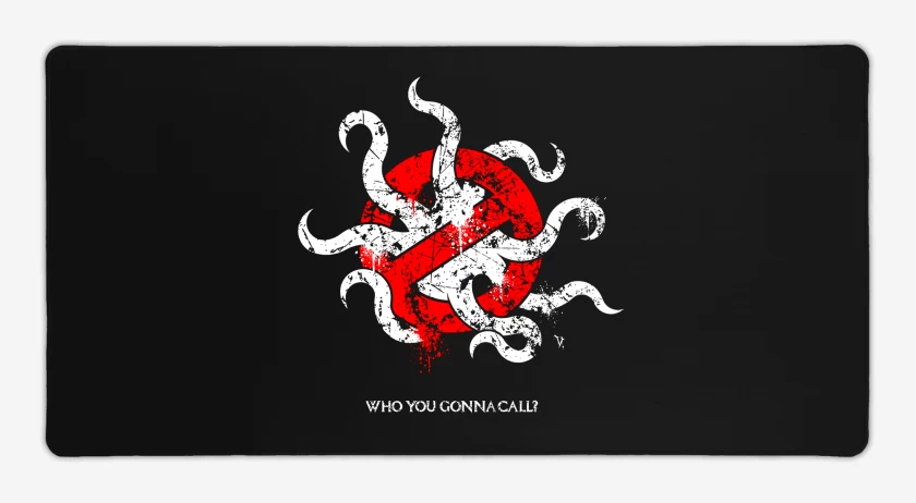 Mouse pad Gamer Negro de Caza Monstruos