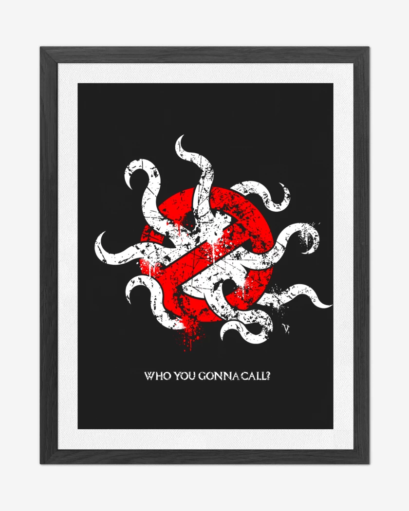 Cuadro decorativo Negro de Caza Monstruos