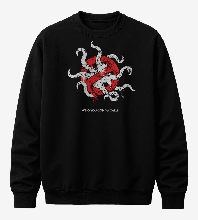 Poleron polo Negro de Caza Monstruos