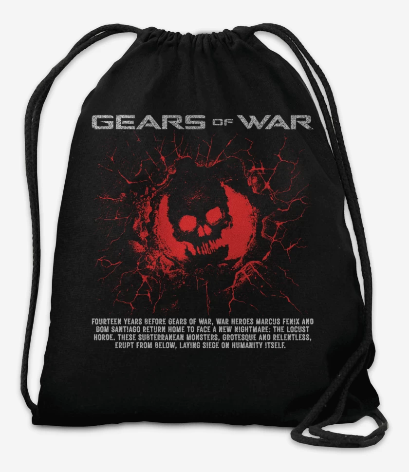 Mochila Negro de E-Day Gear of War 