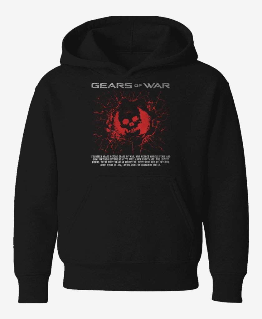 Poleron de niño Negro de E-Day Gear of War 