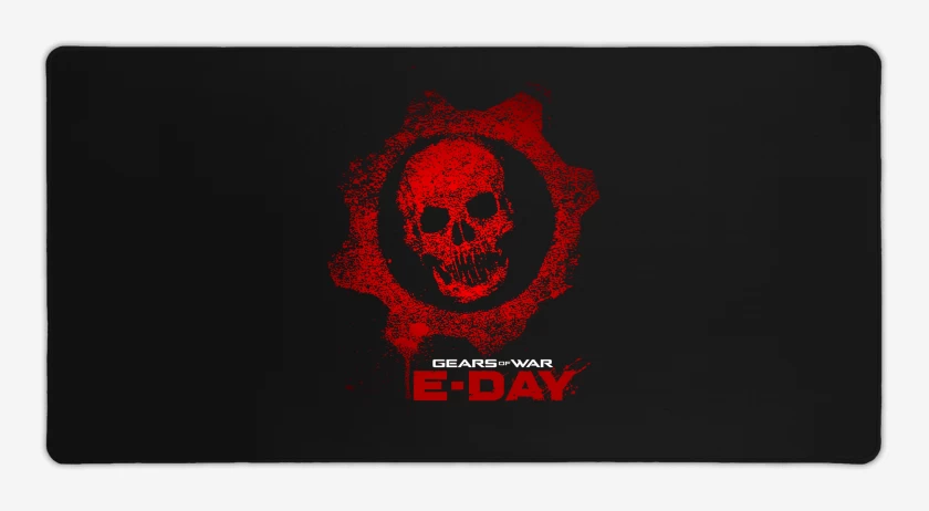 Mouse pad Gamer Negro de Gears of War E Day