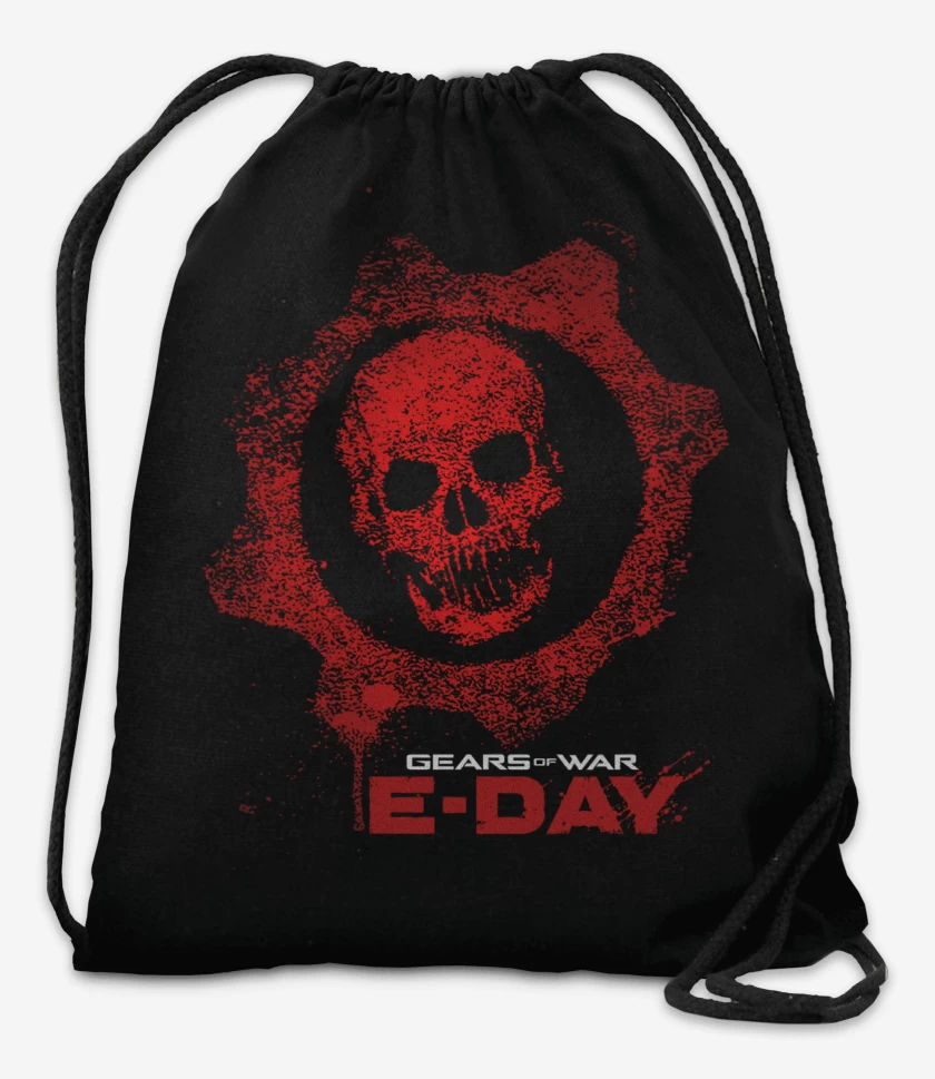Mochila Negro de Gears of War E Day