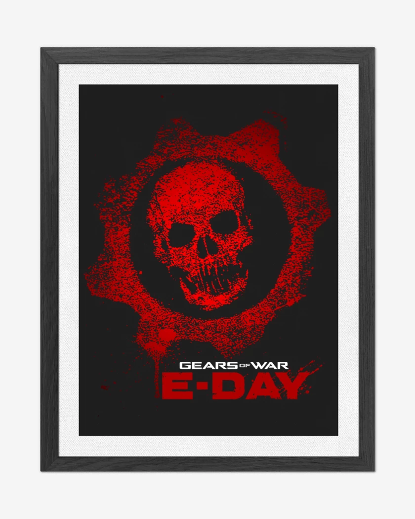 Cuadro decorativo Negro de Gears of War E Day