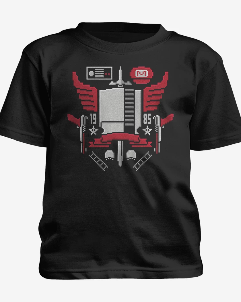 Polera de niño Negro de Pixel Power