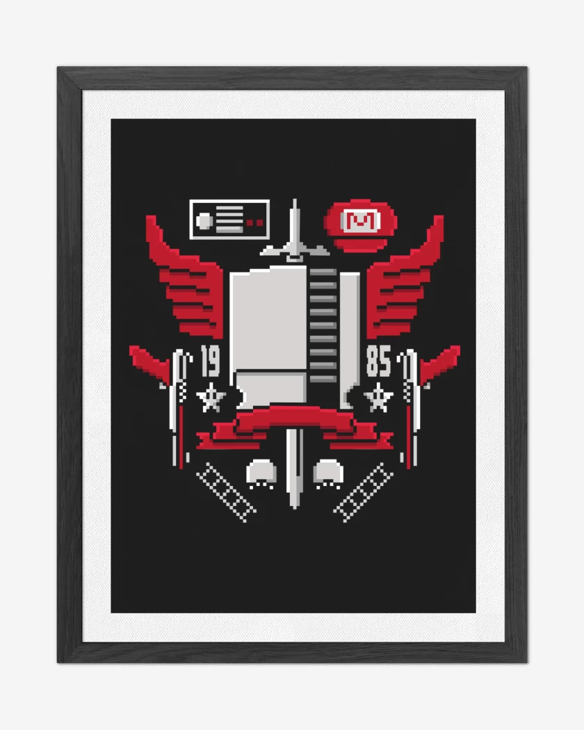 Cuadro decorativo Negro de Pixel Power