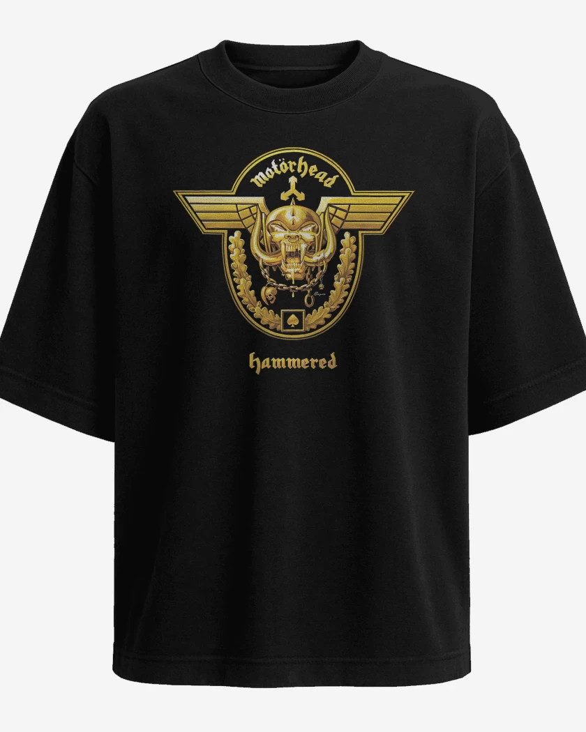 Polera Oversize Negro de Motorhead Hammered 