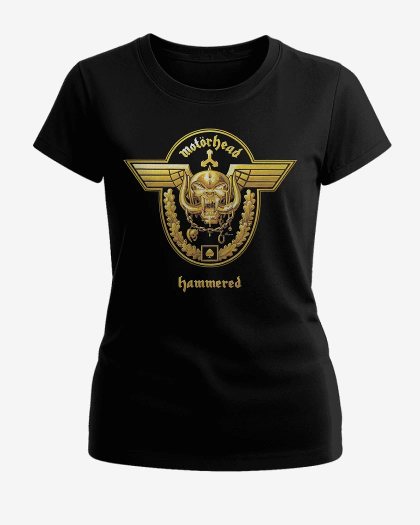 Polera de Mujer Negro de Motorhead Hammered 