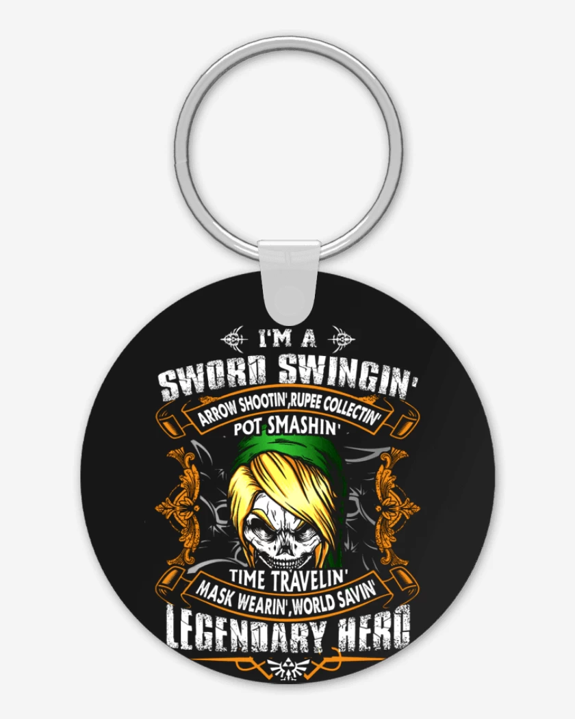 Llavero Negro de Sword Swingin