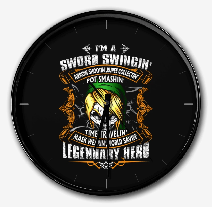 Reloj Negro de Sword Swingin