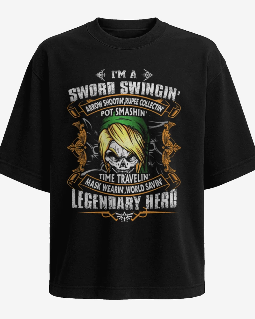 Polera Oversize Negro de Sword Swingin