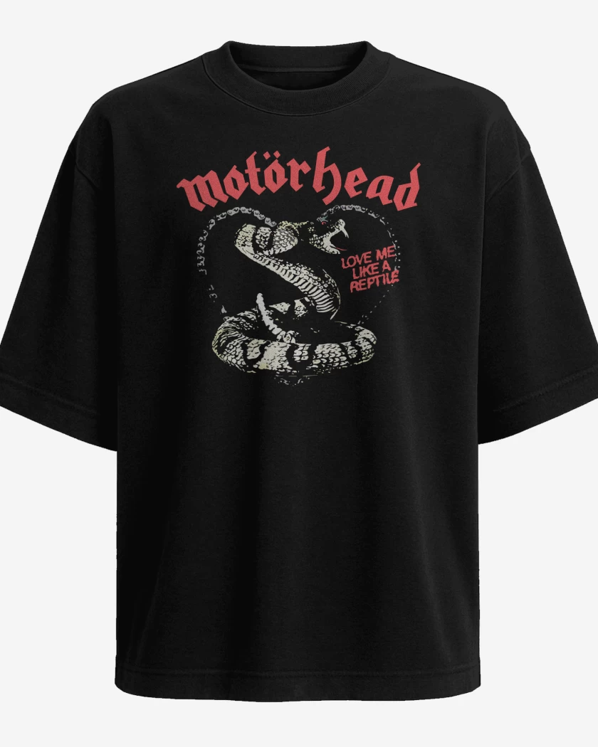 Polera Oversize Negro de Motorhead Love Me