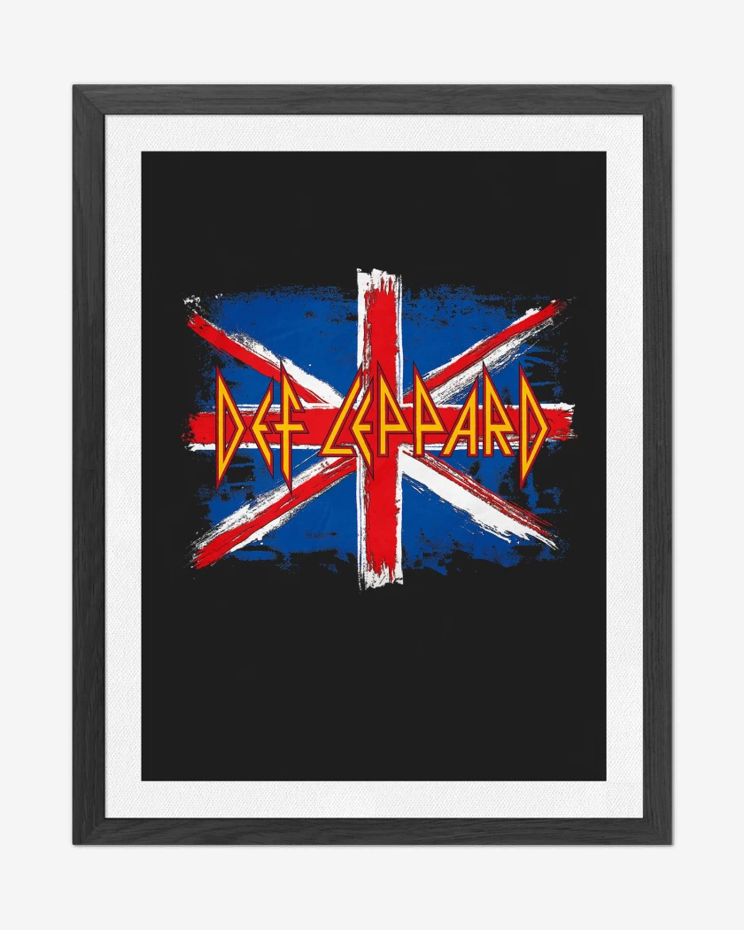 Cuadro decorativo Negro de DEF LEPPARD Britain