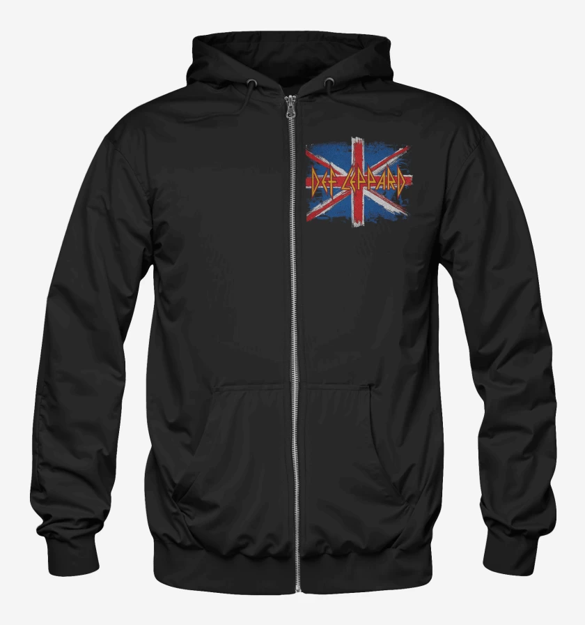 Poleron Canguro con cierre DEF LEPPARD Britain