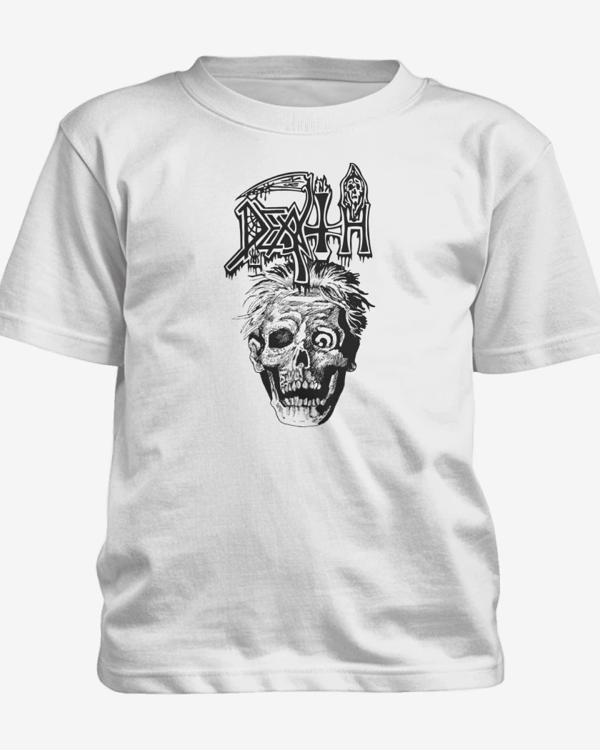 Polera de niño Blanco de Death Scream