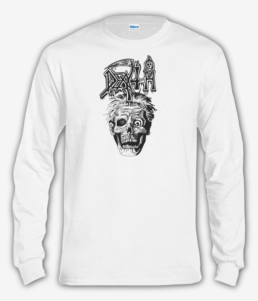Polera manga larga Blanco de Death Scream