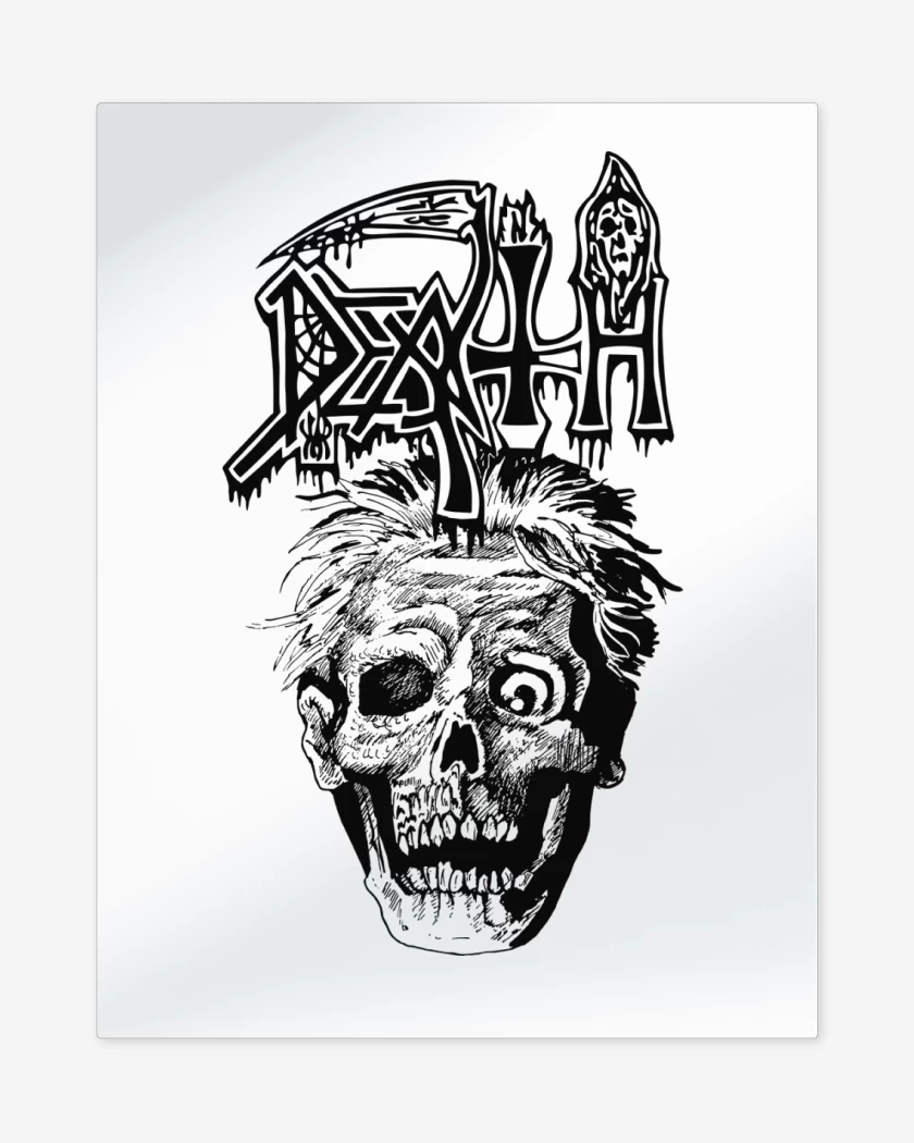 Print metalico Blanco de Death Scream
