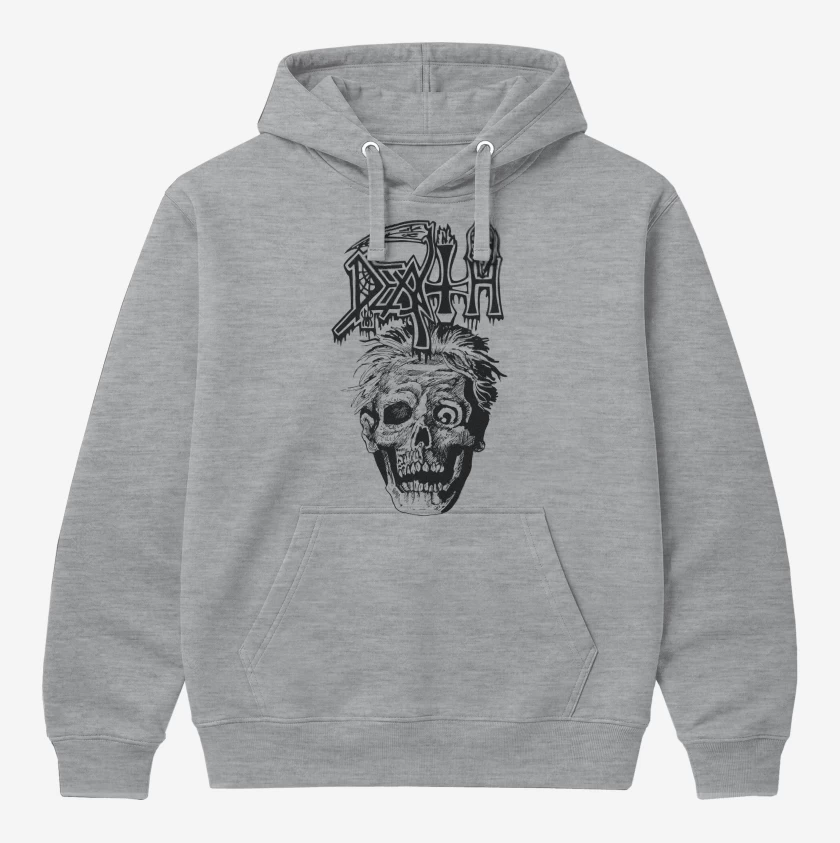 Polerón Canguro Gris Melange de Death Scream