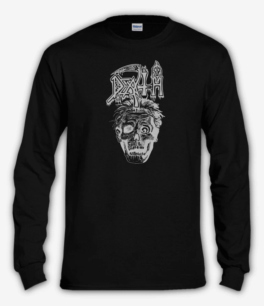Polera manga larga Negro de Death Scream Bloody 