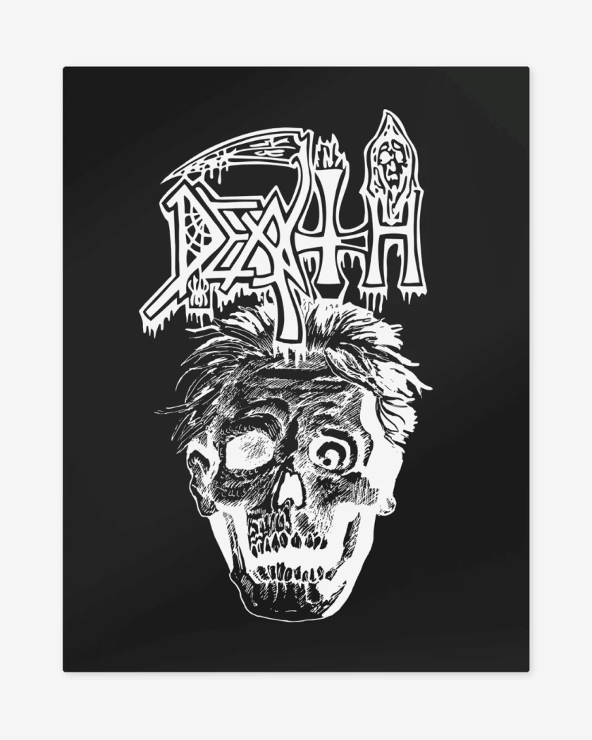 Print metalico Negro de Death Scream Bloody 