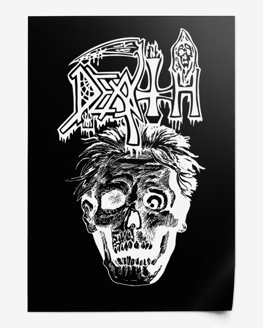 Print Death Scream Bloody 