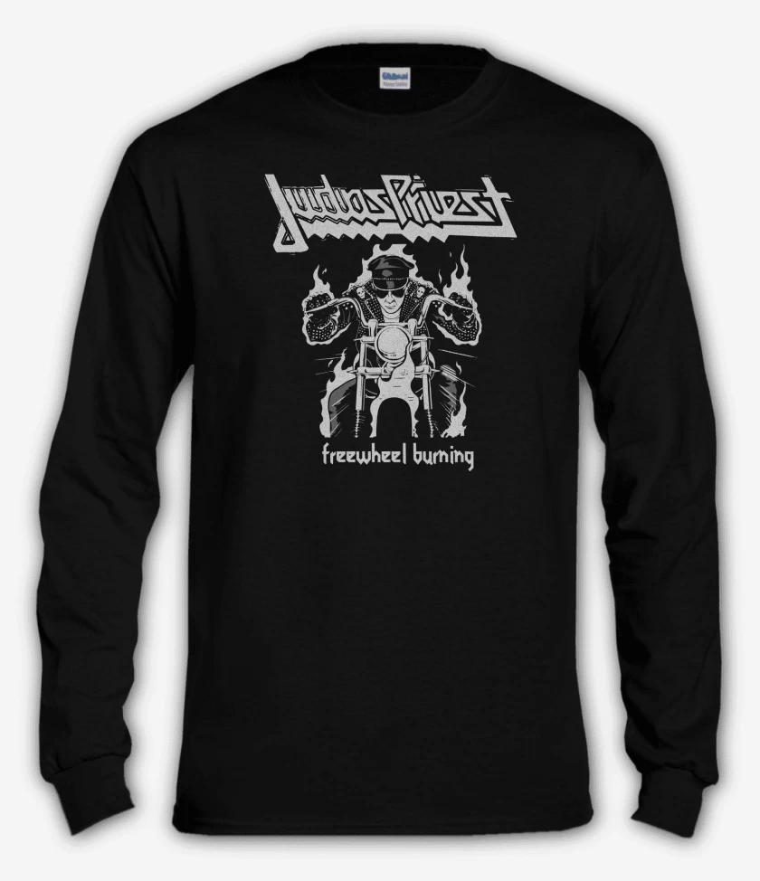 Polera manga larga Negro de Judas Priest Freewheel Burning