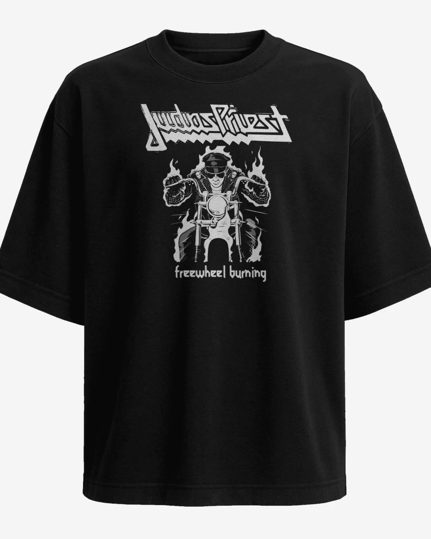 Polera Oversize Judas Priest Freewheel Burning