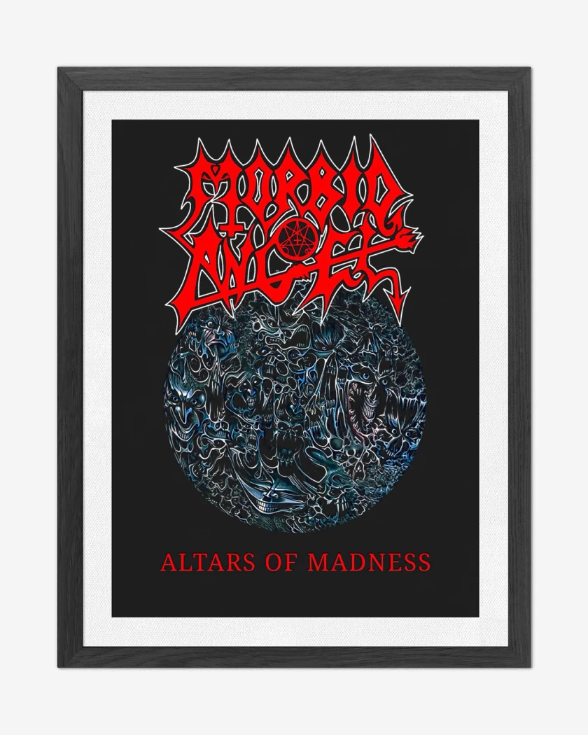 Cuadro decorativo Negro de Morbid Angel Altar of Madness