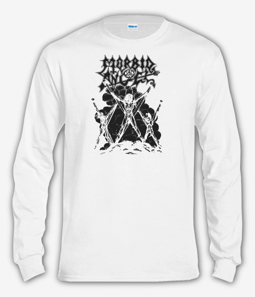 Polera manga larga Blanco de Morbid Angel