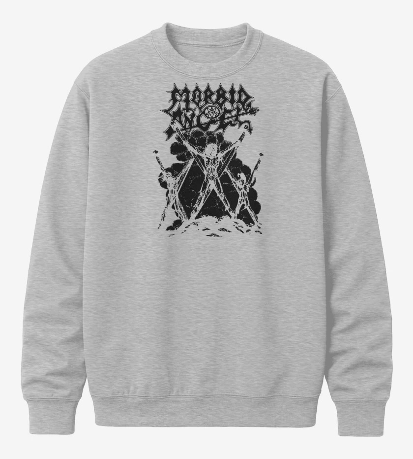 Poleron polo Gris Melange de Morbid Angel