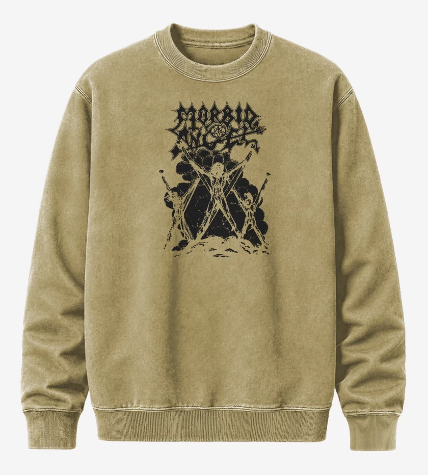 Poleron Polo Acid Wash Beige de Morbid Angel