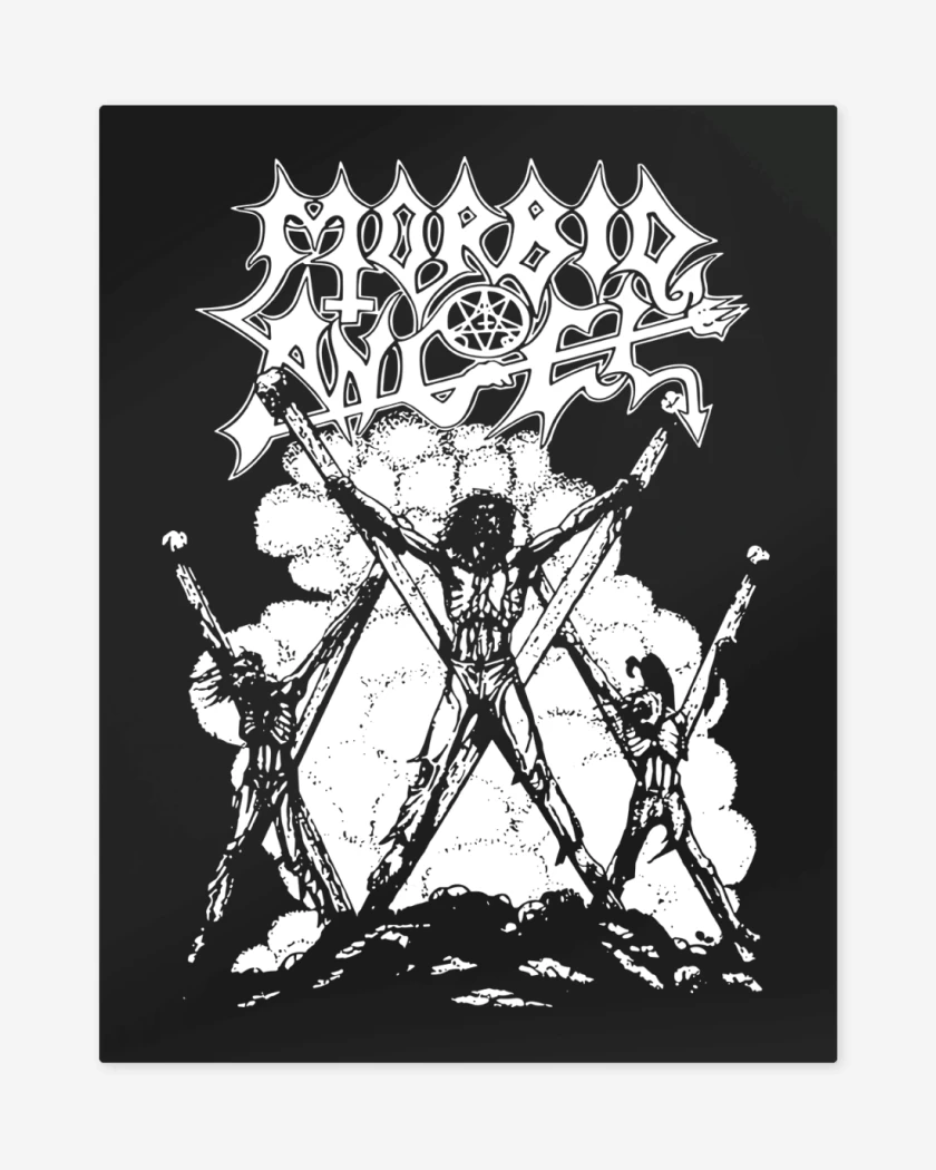 Print metalico Negro de Morbid Angel B