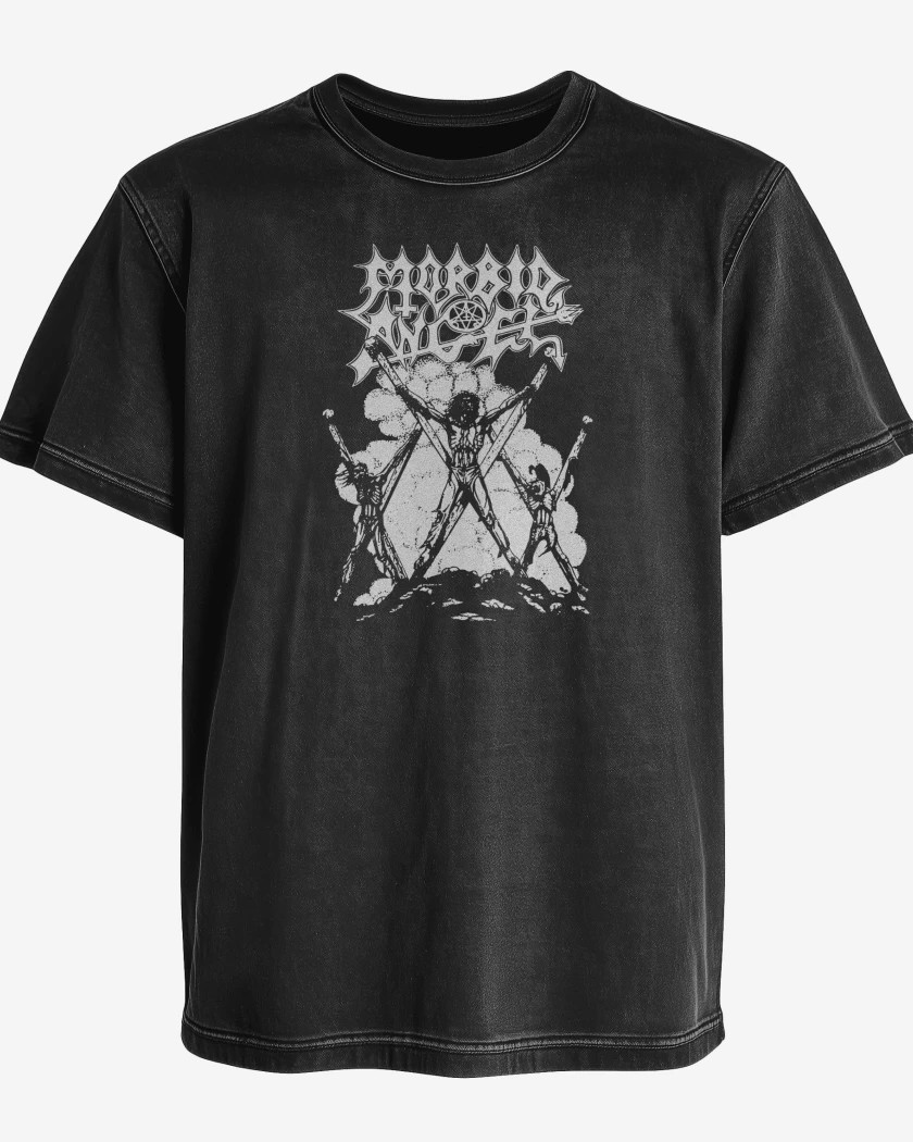 Polera desgastada Negro de Morbid Angel B