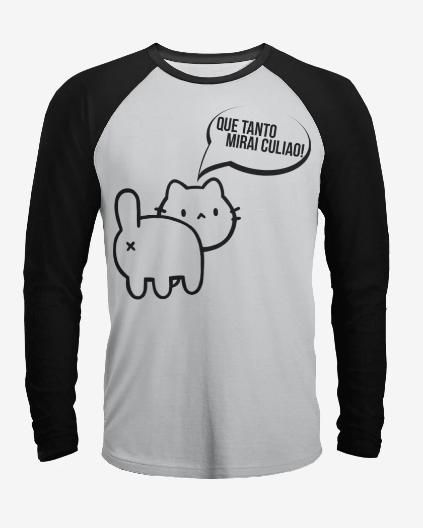 Polera Raglan Gatito poto